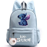 School Backpack with Keychain, Stitch Bag
