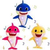 Musical Plush Shark Pillow – Soothing Play for Children