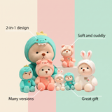 2 in 1 Plush Bear – Plush Toy and Pillow in One Item