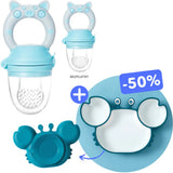 Baby Fruit Feeder, Silicone Teething Ring for Feeding