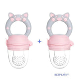 Baby Fruit Feeder, Silicone Teething Ring for Feeding