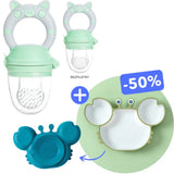 Baby Fruit Feeder, Silicone Teething Ring for Feeding