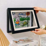 Frame for Children's Artwork, Frame with Opening Front for Storage