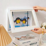 Frame for Children's Artwork, Frame with Opening Front for Storage