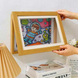 Frame for Children's Artwork, Frame with Opening Front for Storage