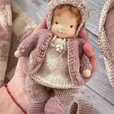 Handmade Waldorf Doll with Accessories – Soft Cotton Doll