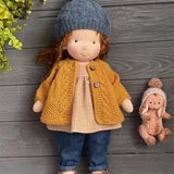 Handmade Waldorf Doll with Accessories – Soft Cotton Doll