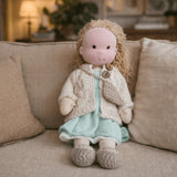 Handmade Cotton Waldorf Doll – Soft Doll for Play