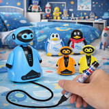Line Tracing Robot – Creative Drawing Toy with Free Markers