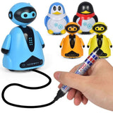 Line Following Robot, Vehicle with Drawn Path