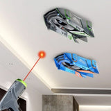 RC Car for Climbing Walls, Remote-Controlled Vehicle with Laser