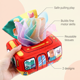 Montessori Sensory Box with Tissues – Toy for Babies