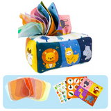 Montessori Sensory Box with Tissues – Toy for Babies