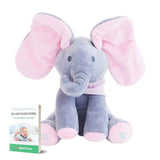 Musical Elephant, Hide-and-Seek Plush Toy
