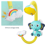 Bath Elephant, shower head with water