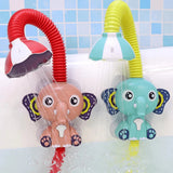 Bath Elephant, shower head with water