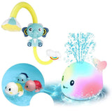 Bath Elephant, showerhead with water