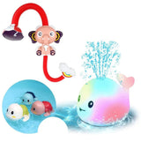 Bath Elephant, shower head with water