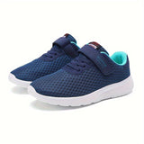 Blue children's sneakers, breathable mesh, lightweight