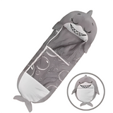 2-in-1 Kids Sleeping Bag with Pillow – Cartoon Print