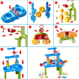 Sand and Water Play Table, 3-Tier Sensory Table for Outdoor Play