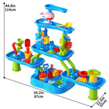 Sand and Water Play Table, 4-Level Outdoor Activity Table