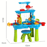 Children's Play Table – 3 Levels, Sand and Water