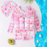 Swimsuit, UV50+ garment with adjustable floats