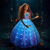 Glowing Princess Dress, Mermaid Costume with Accessories