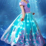 Glowing Princess Dress, Mermaid Costume with Accessories