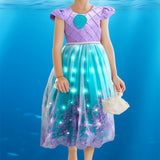 Glowing Princess Dress, Mermaid Costume with Accessories