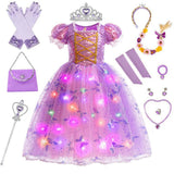 Glowing Princess Dress, Mermaid Costume with Accessories