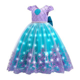 Shimmering Princess Dress, Mermaid Costume with Accessories