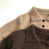 Unisex Children's Polo Sweater with Buttons