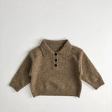 Kids' Unisex Polo Sweater with Buttons