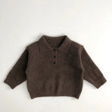 Unisex Children's Polo Sweater with Buttons