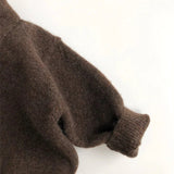 Children's unisex polo sweater with buttons