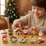 Christmas Block Figurines, Creative Building Set