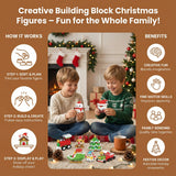 Christmas Block Figurines, Creative Building Set