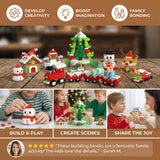 Christmas Block Figurines, Creative Building Set