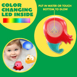 Glowing Bath Toy Set, Sparkling Floating Sea Animals