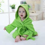 Baby Bathrobe, Soft and Absorbent Bathrobe with Animal Print