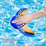 Flying underwater toy, self-propelled pool toy