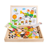 Montessori 2-in-1 Drawing Board – Magnetic Board and Chalkboard
