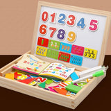 Montessori 2-in-1 Drawing Board – Magnetic Board and Chalkboard