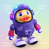 Dancing Astronaut Duck – Interactive Musical Toy for Kids