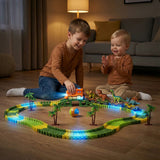 Dinosaur Racing Track, Flexible Light-Up Track