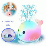Light-Up Bath Whale, Spraying Aquatic Toy