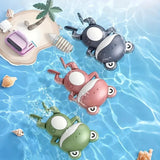 Frog-shaped bath toy, non-toxic plastic water toy