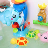 Bath toy with spraying elephant, ABS water spray toy